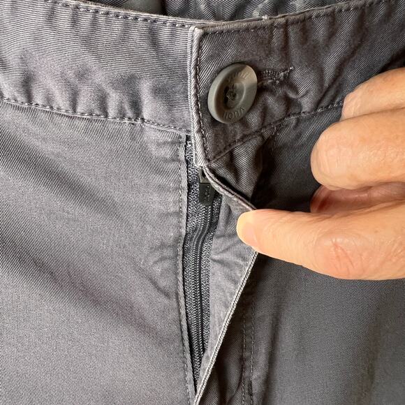 Vuori Pants Mens Size 36 Gray Collins Chino Cotton Blend Smoke Beryl Comfort - Picture 11 of 16